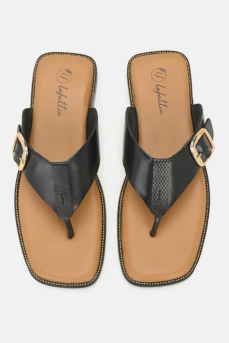 Lafattio Buckled Slippers 