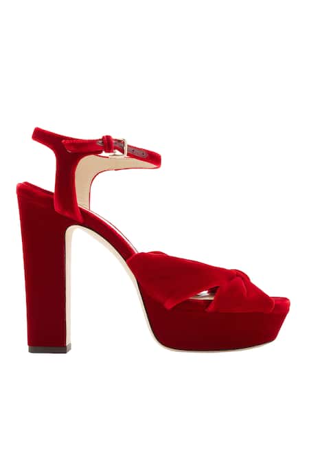 Shop Sephyr Red Bows Minerva Detail Heels at Aza Fashions Shop_Sephyr_Red Bows Minerva Detail Heels _at_Aza_Fashions