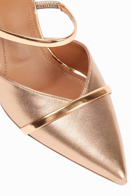 Buy_Sephyr_Pink Aurelia Metallic Pointed Toe Heels _Online_at_Aza_Fashions