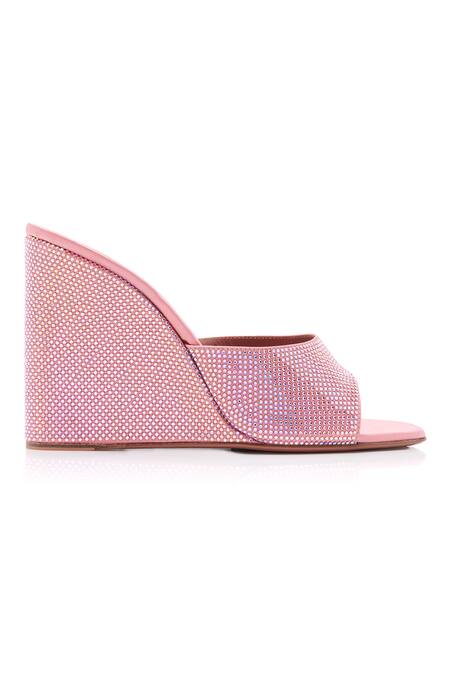 Sephyr Pink Crystals Serena Stone Embellished Wedges Online at Aza Fashions Sephyr_Pink Crystals Serena Stone Embellished Wedges _Online_at_Aza_Fashions