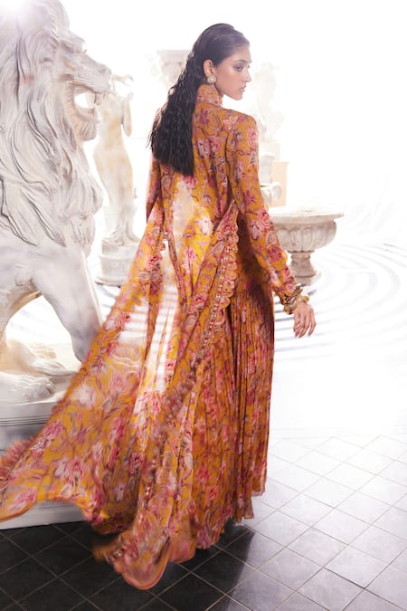 Ridhima Bhasin Amara Liberty Print Cape Pant Set 