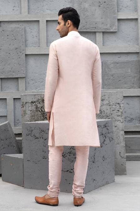 Shop Chhavvi Aggarwal Beige Chanderi, Cotton Solid Kurta And Churidar Set at Aza Fashions Shop_Chhavvi Aggarwal_Beige Chanderi, Cotton Solid Kurta And Churidar Set _at_Aza_Fashions