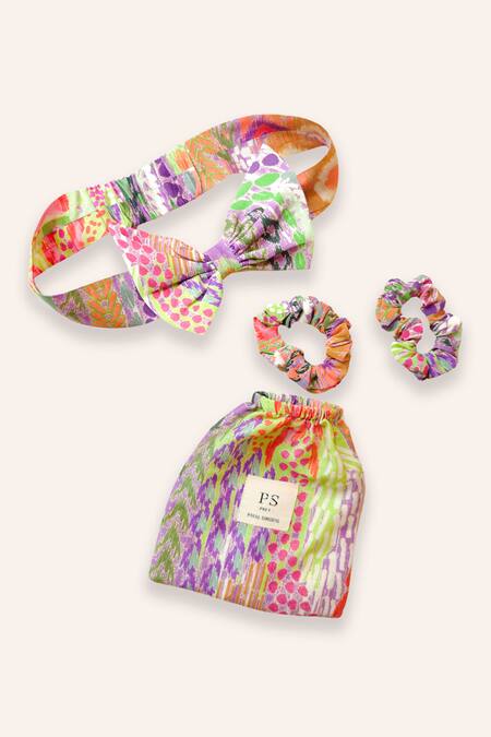 Payal Singhal Accessories_Multi Color African Prints Gift Hamper_Online_at_Aza_Fashions