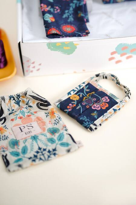 Payal Singhal Accessories_Blue Navy Spring And Tulip Garden Gift Hamper _Online_at_Aza_Fashions