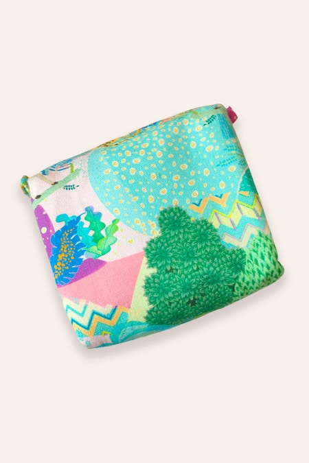 Shop_Payal Singhal Accessories_Blue Tassels Kuno Print Gift Hamper With Rakhi _Online_at_Aza_Fashions