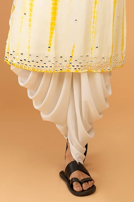 Buy Chatenya Mittal Yellow Silk Mirrors Embroidered Kurta Set Online at Aza Fashions Buy_Chatenya Mittal_Yellow Silk Mirrors Embroidered Kurta Set _Online_at_Aza_Fashions