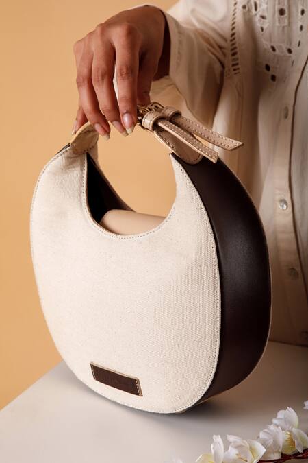 X Feet Above Luna Structured Canvas Bag 