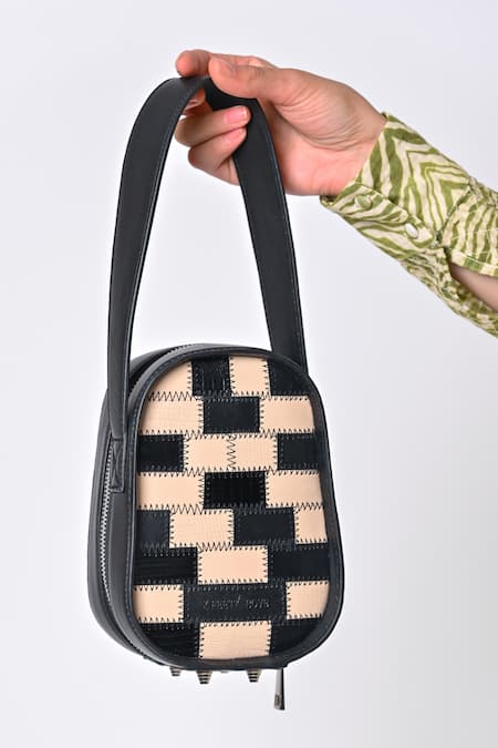 X Feet Above Berlin Leather Egg Shaped Bag 