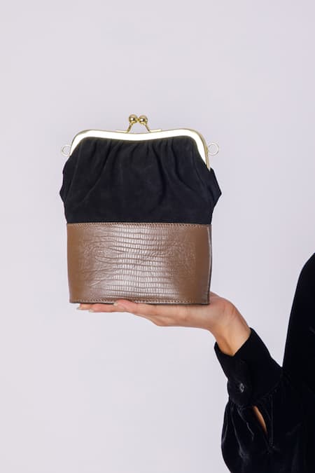 X Feet Above Ara Colorblock Clasp Bag 