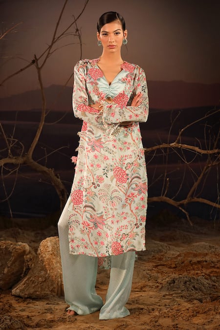 Aditi Gupta Floral Print Kurta & Palazzo Set 