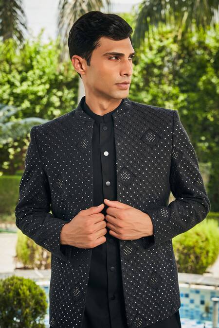 Buy Bohame Pink Georgette, Terrycloth Embroidery, Adhrit Chikankari Open Jacket And Kurta Set Online at Aza Fashions Buy_Bohame_Pink Georgette, Terrycloth Embroidery, Adhrit Chikankari Open Jacket And Kurta Set_Online_at_Aza_Fashions