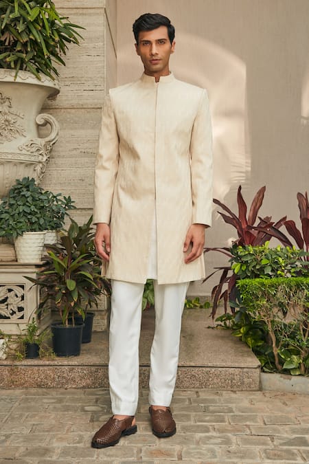 Bohame Avyay Achkan Jacket With Kurta Set 