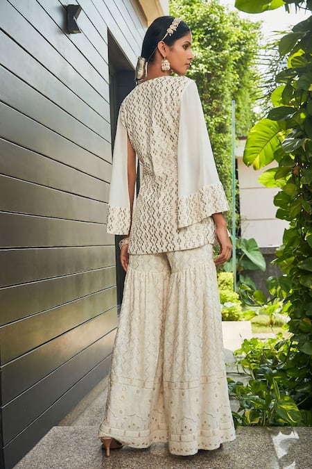 Bohame Miah Embroidered Tunic & Sharara Set 