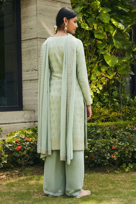 Bohame Rohana Embroidered Kurta Pant Set 