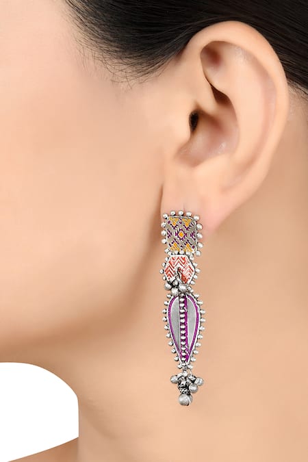 Tribe Amrapali Anjuli Ghungroo Dangler Earrings 