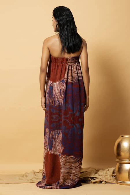 Label Shristi Chetani Printed Maxi Dress 