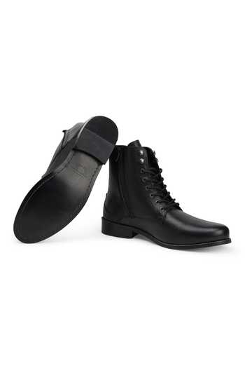 Shop_Hats Off Accessories_Black Genuine Leather Ankle Boots
