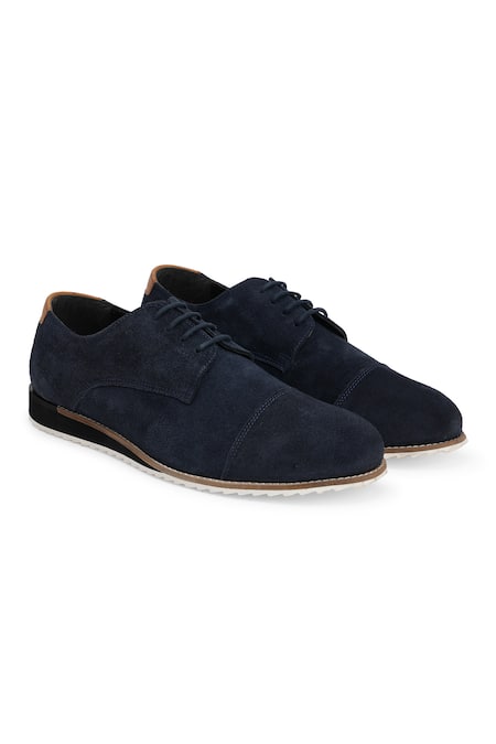 Mens blue suede discount slippers