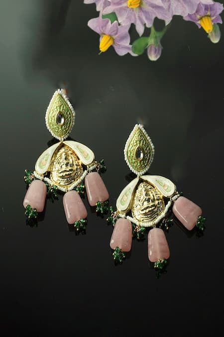 Dugran By Dugristyle Kundan Embellished Earrings 