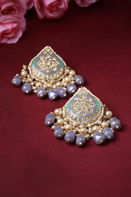 Dugran By Dugristyle American Diamond Embellished Earrings 