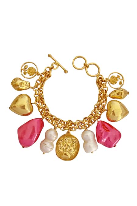 Radhika Agrawal Jewels Barbie Bead Embellished Bracelet 