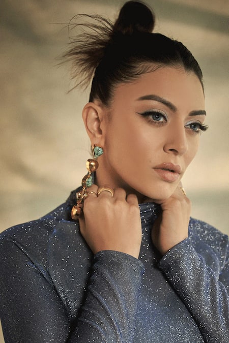 Radhika Agrawal Jewels Classic Stone Embellished Danglers 