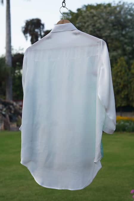 Kyra By Nina + Deepika Dragonfly Paradise Hand Painted Shirt 