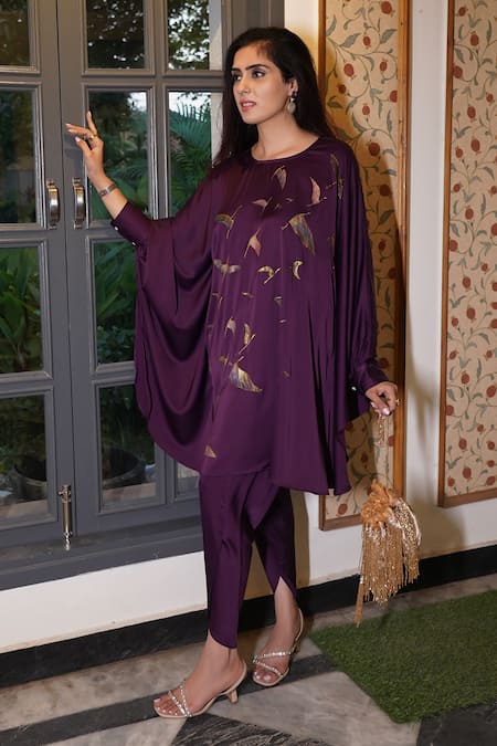 Kyra By Nina + Deepika Homecoming Hand Painted Top & Tulip Pant Set 