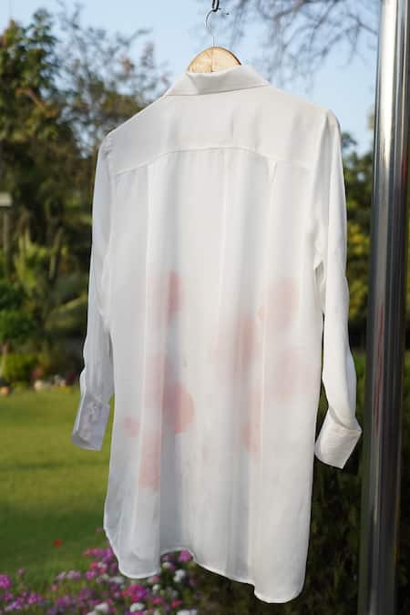 Kyra By Nina + Deepika Poppies Affair Hand Painted Shirt 