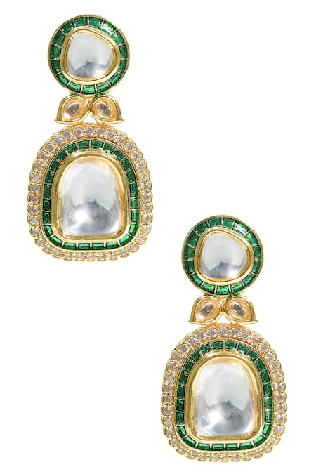 Tizora Kundan Embellished Earrings 