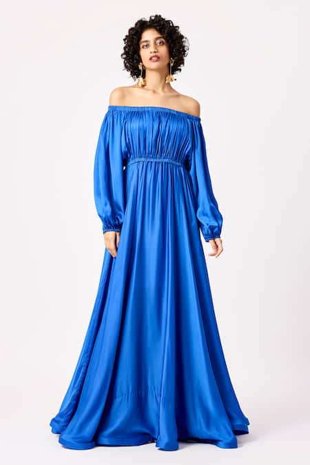 Elevate Your Style with a Cotton Blue Maxi Dress – stylumin