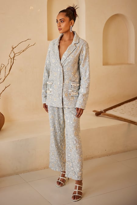 Twenty Nine Chikankari Straight Pant 