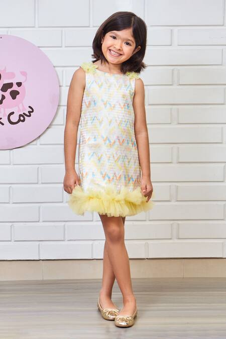 Buy Layered Floral Girls Gown – Mumkins