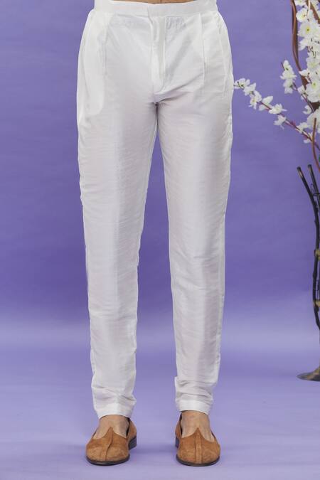 Arihant Rai Sinha_Gray Silk Embroidery Thread Bundi Kurta Set_at_Aza_Fashions