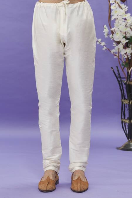 Nayantara Couture_Cream Silk Embroidery Bundi And Kurta Set_at_Aza_Fashions