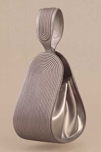 Ampm Nesara Metallic Corded Bucket Bag 