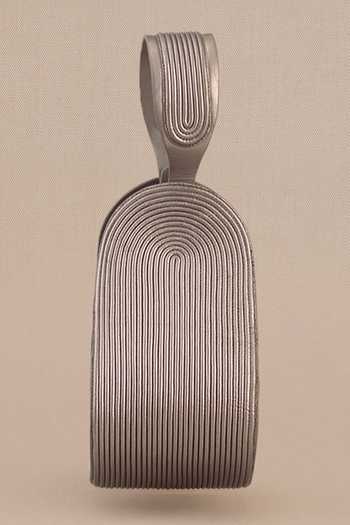 Buy Ampm Silver Nesara Metallic Corded Bucket Bag Buy_Ampm_Silver Nesara Metallic Corded Bucket Bag