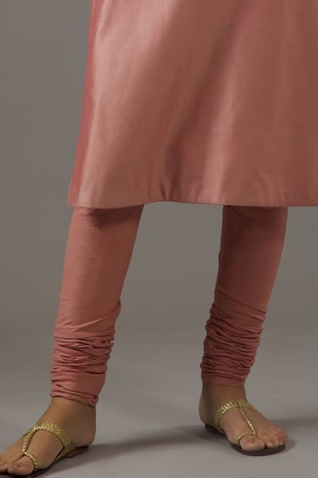 Balance By Rohit Bal Pink Chanderi Silk, Cotton Embroidery Mandarin Collar Hand Straight Kurta Set Online at Aza Fashions Balance By Rohit Bal_Pink Chanderi Silk, Cotton Embroidery Mandarin Collar Hand Straight Kurta Set _Online_at_Aza_Fashions