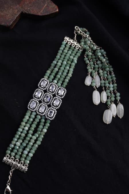 Paisley Pop Cubic Zirconia Embellished Bracelet 