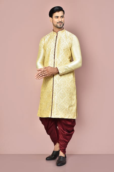 Arihant Rai Sinha Placement Embroidered Kurta With Patiala Pant 