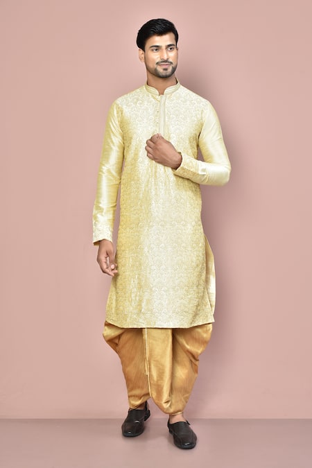 Arihant Rai Sinha Blossom Work Kurta With Dhoti Pant 