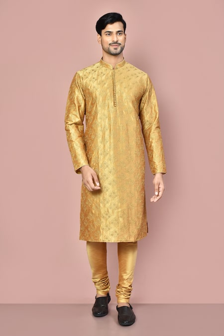 Arihant Rai Sinha Tonal Floral Embroidered Kurta Set 