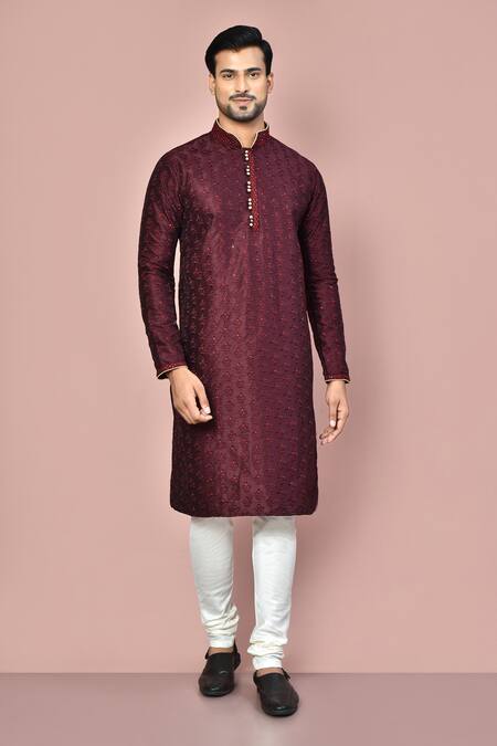 Arihant Rai Sinha Floral Motif Embroidered Kurta Set 