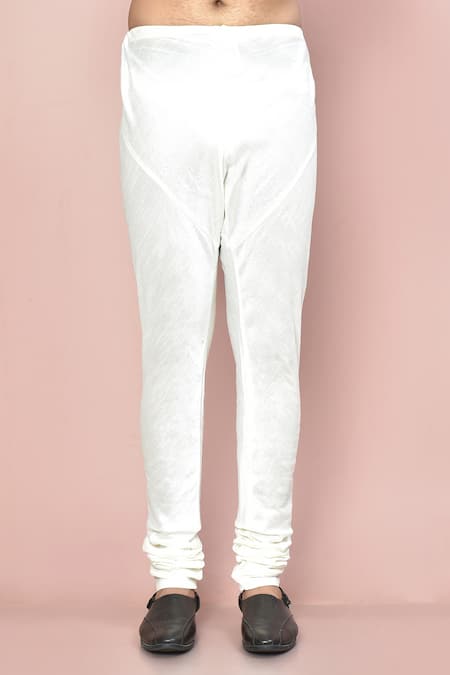 Arihant Rai Sinha_Brown Cotton, Silk Embroidery Asymmetric Kurta And Pant Set _Online_at_Aza_Fashions