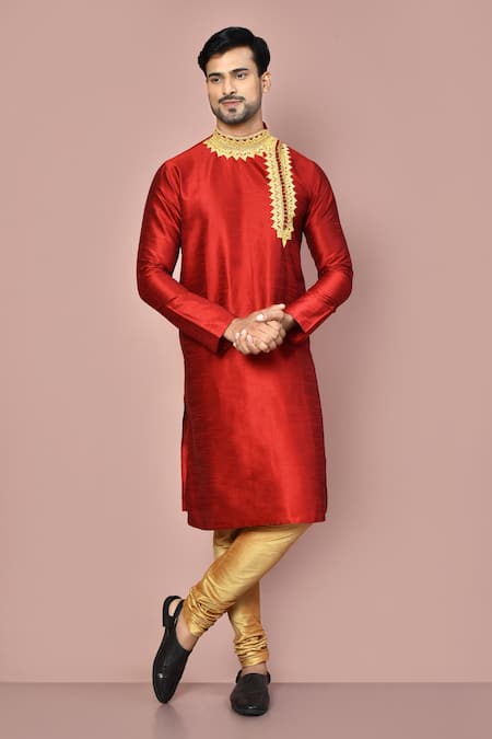 Arihant Rai Sinha Placement Thread Work Overlap Kurta 