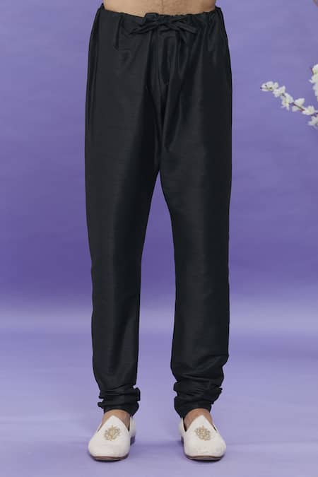 Arihant Rai Sinha_Maroon Brocade, Silk Embroidery Floral Pattern Bundi And Kurta Set _at_Aza_Fashions