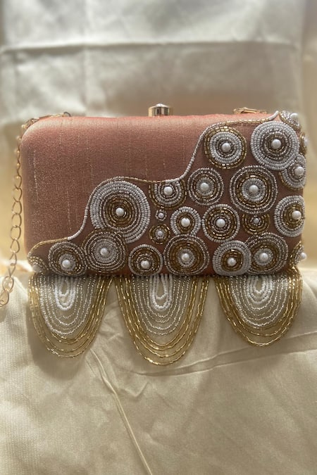 Clutch Purse with intricate beading, Women's Fashion, Bags & Wallets,  Clutches on Carousell
