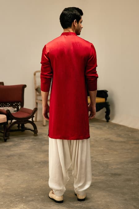 Ankit V Kapoor Zaid Mirror Embroidered Kurta & Salwar Set 