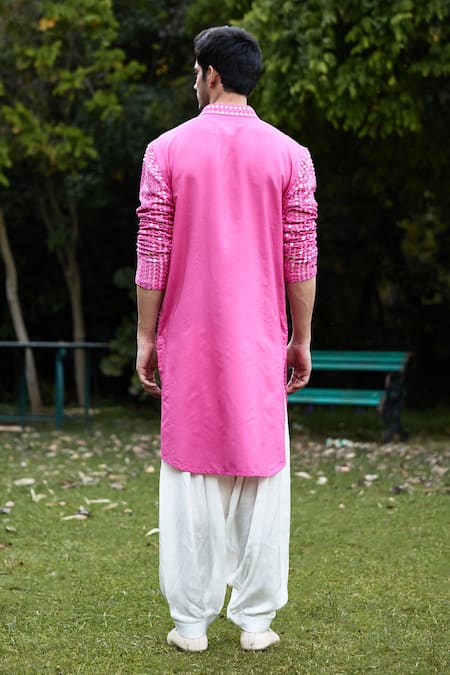 Ankit V Kapoor Yasir Mirror Embroidered Kurta & Salwar Set