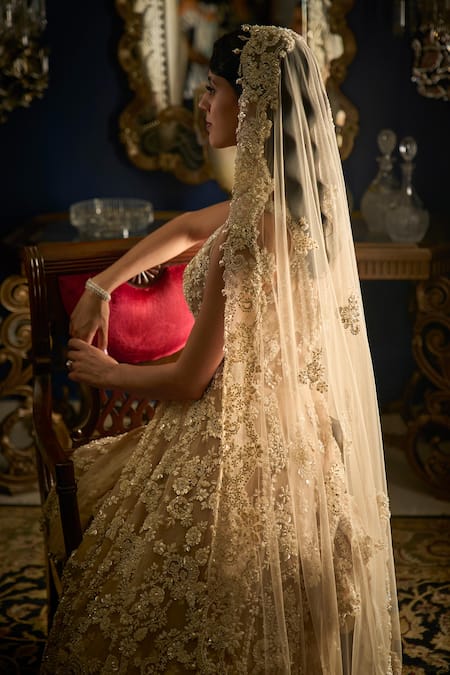 Buy Seema Gujral Ivory Net Pearls, Sequins, Beads V-neck And Embroidered Jacket Sharara Set Online at Aza Fashions Buy_Seema Gujral_Ivory Net Pearls, Sequins, Beads V-neck And Embroidered Jacket Sharara Set _Online_at_Aza_Fashions